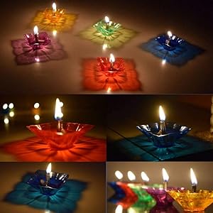 3D REFLEXTIVE DIYA PACK OF 12