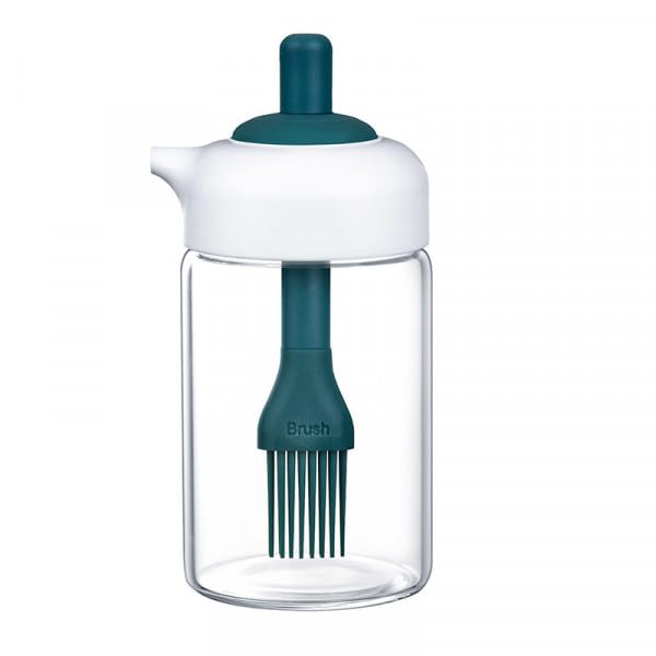 HOMEGURU 2 IN 1 OIL DISPENSER JAR WITH OIL BRUSH