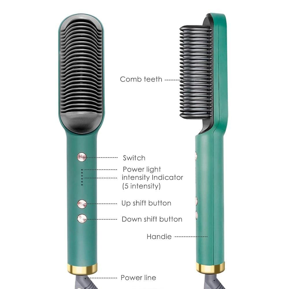 HAIR STRAIGHTENER COMB BRUSH