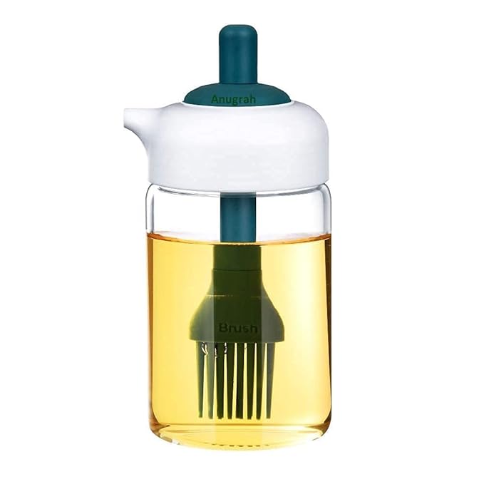 HOMEGURU 2 IN 1 OIL DISPENSER JAR WITH OIL BRUSH