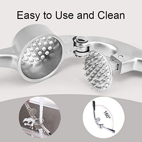 Garlic Press Mincer Ginger Crusher Peeler Squeezer