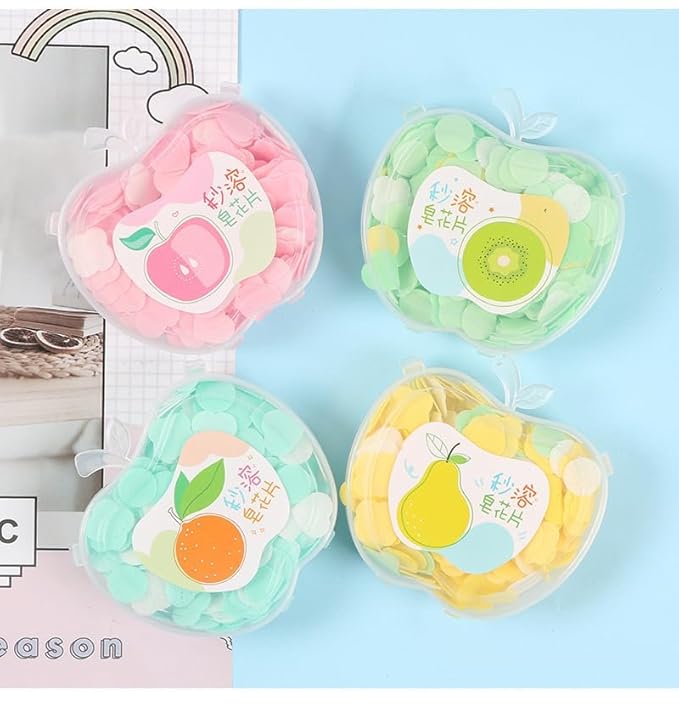 Apple Shape Paper Soap(PACK OF 2)