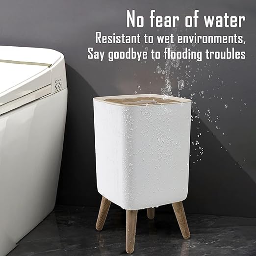 Homeguru Pedal Dustbin with Large Capacity Bathroom, Bedroom, and Living Room (Square)