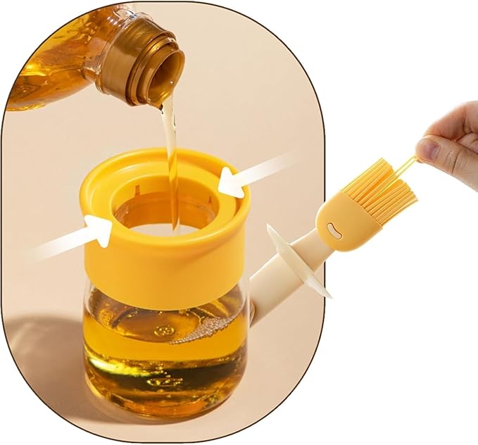 HOMEGURU OIL DISPENSER WITH DUCK SILICON BRUSH