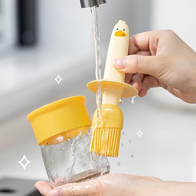 HOMEGURU OIL DISPENSER WITH DUCK SILICON BRUSH