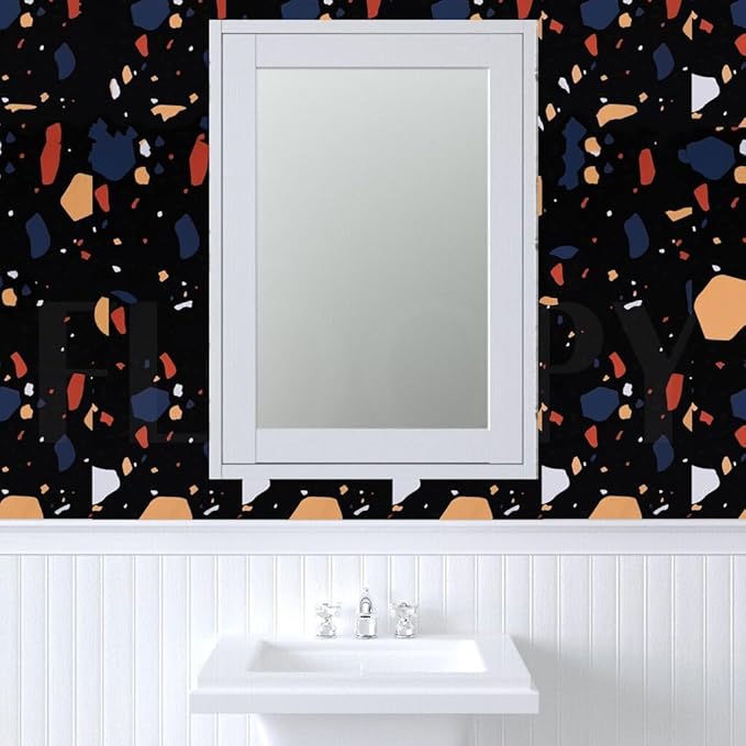 Black Dot Marble Wallpaper Foil Sticker