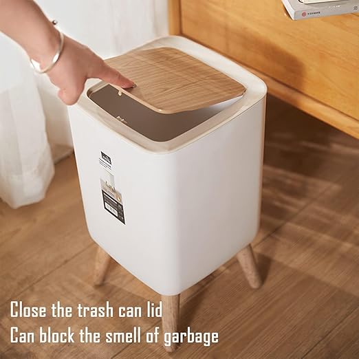 Homeguru Pedal Dustbin with Large Capacity Bathroom, Bedroom, and Living Room (Square)