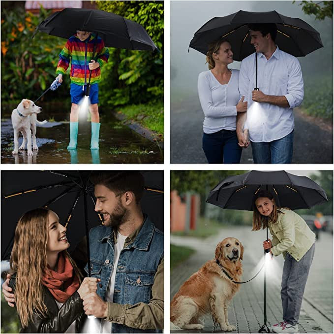 HOMEGURU FOLD UMBRELLA WITH LED LIGHT