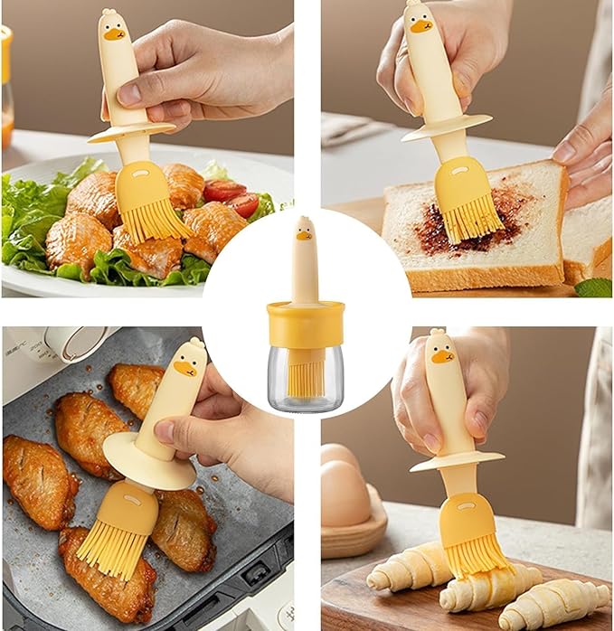 HOMEGURU OIL DISPENSER WITH DUCK SILICON BRUSH