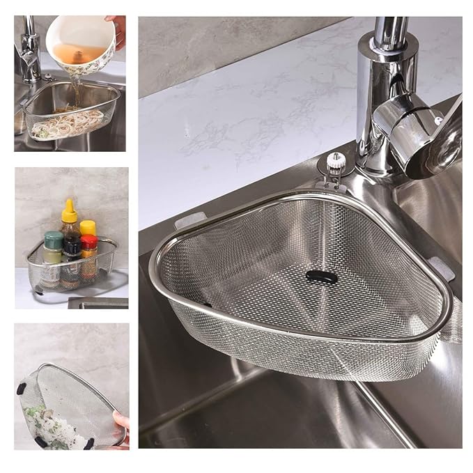 Homeguru Triangle Sink Strainer Stainless Steel