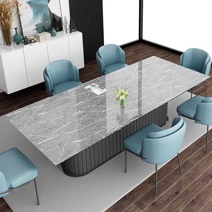 Wall Stickers DIY & Vinyl Marble Peel and Stick Waterproof Wallpaper (Gray)