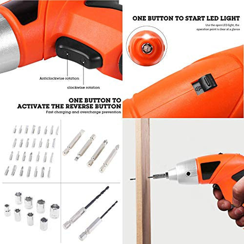 45 Pcs Recharageble Drill And Screwdriver
