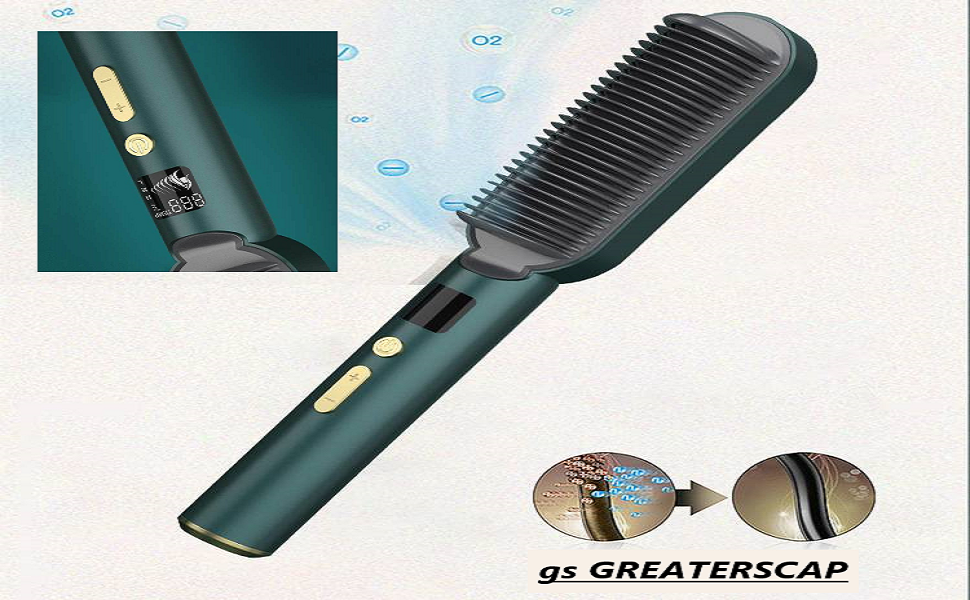 HAIR STRAIGHTENER COMB BRUSH