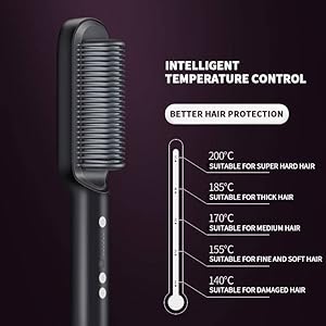 HAIR STRAIGHTENER COMB BRUSH