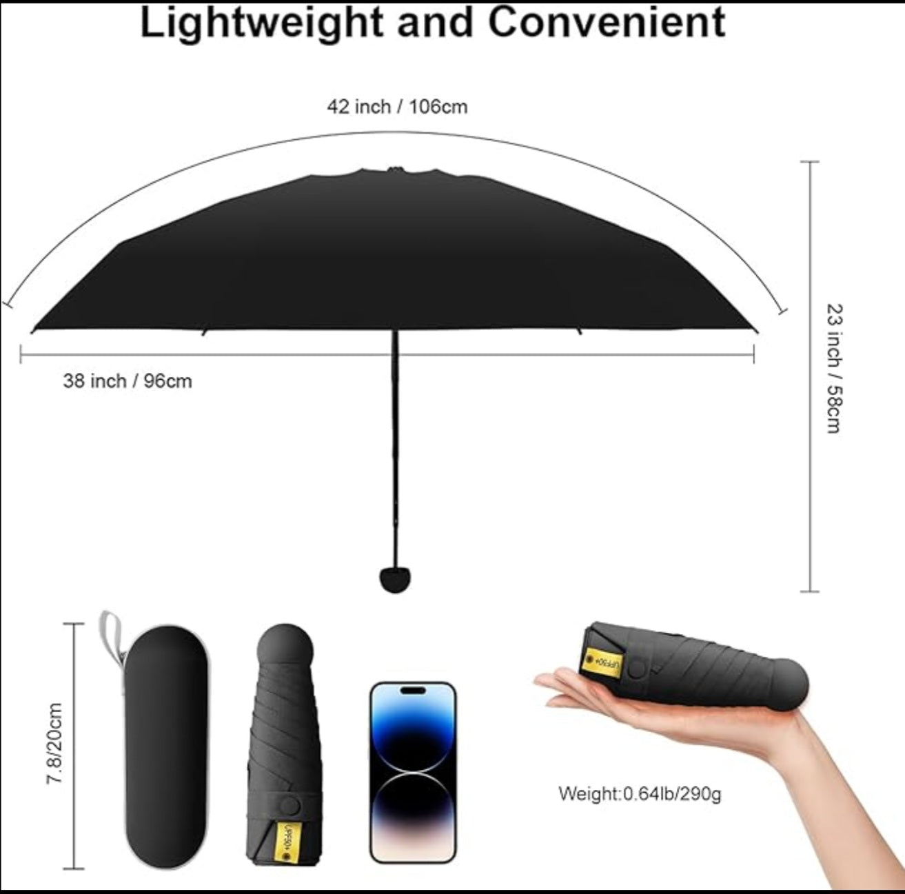 HomeGuru™ Premium Capsule Umbrella – Compact, Stylish & UV Protected (UPF 50+)