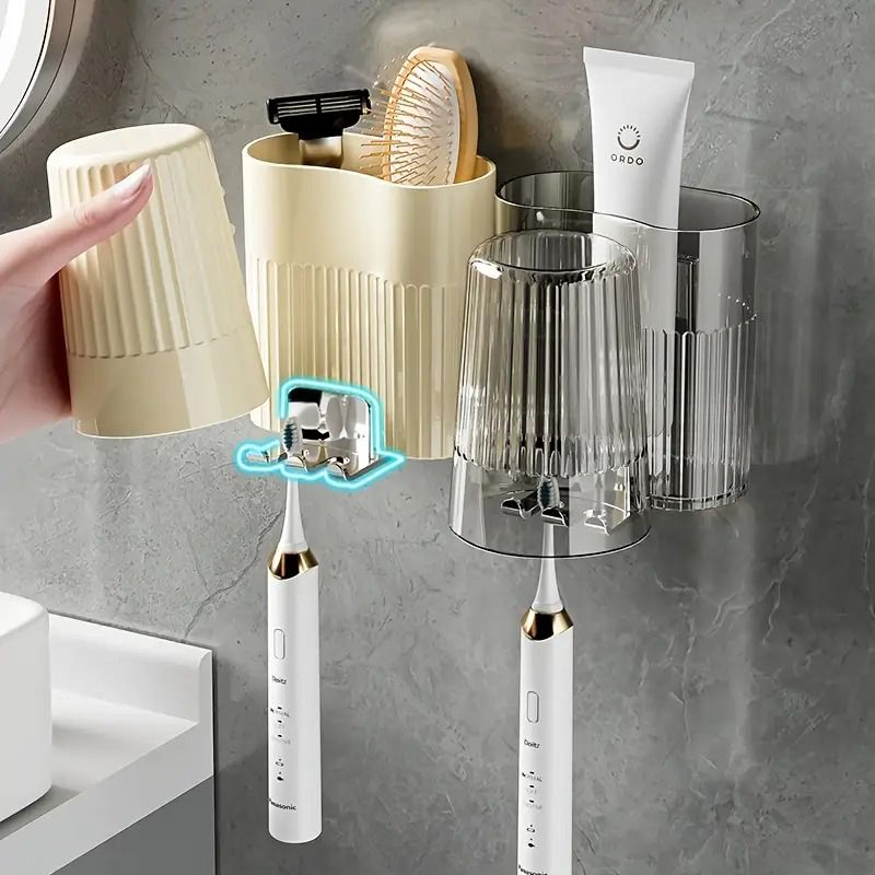 TOOTHBRUSH HOLDER WITH CUP