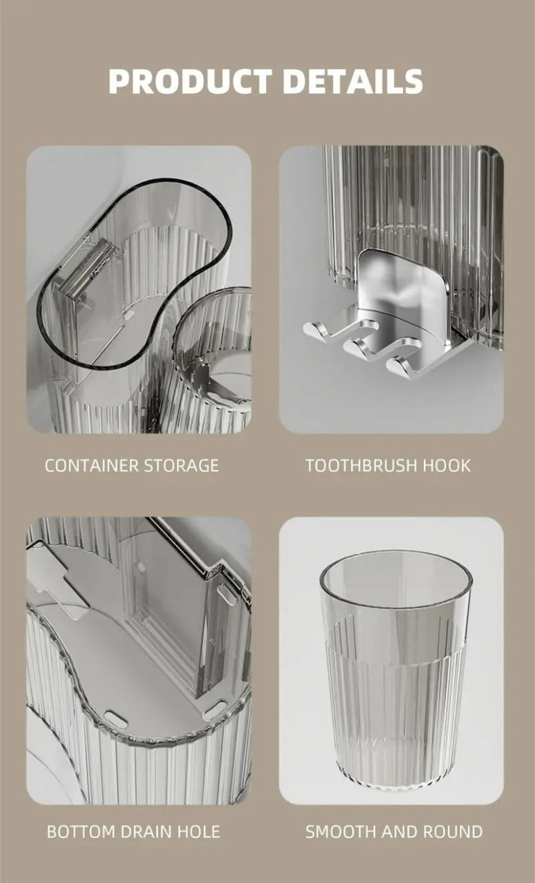 TOOTHBRUSH HOLDER WITH CUP