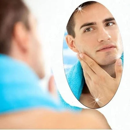 Homeguru Ovel Shape Sticker Mirror(20*30)
