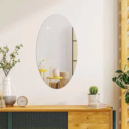 Homeguru Ovel Shape Sticker Mirror(20*30)
