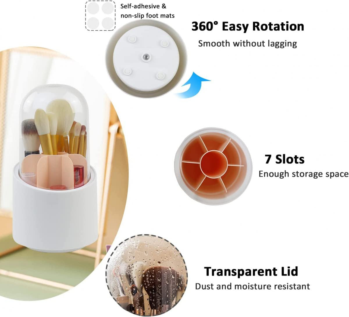 360 Rotating Brush Holder