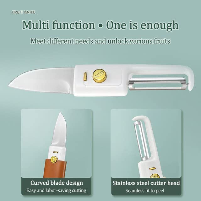 2 in 1 Multifunctional Stainless Steel Fruit Knife Peeler