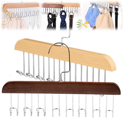 Wooden Tie and Belt Hanger