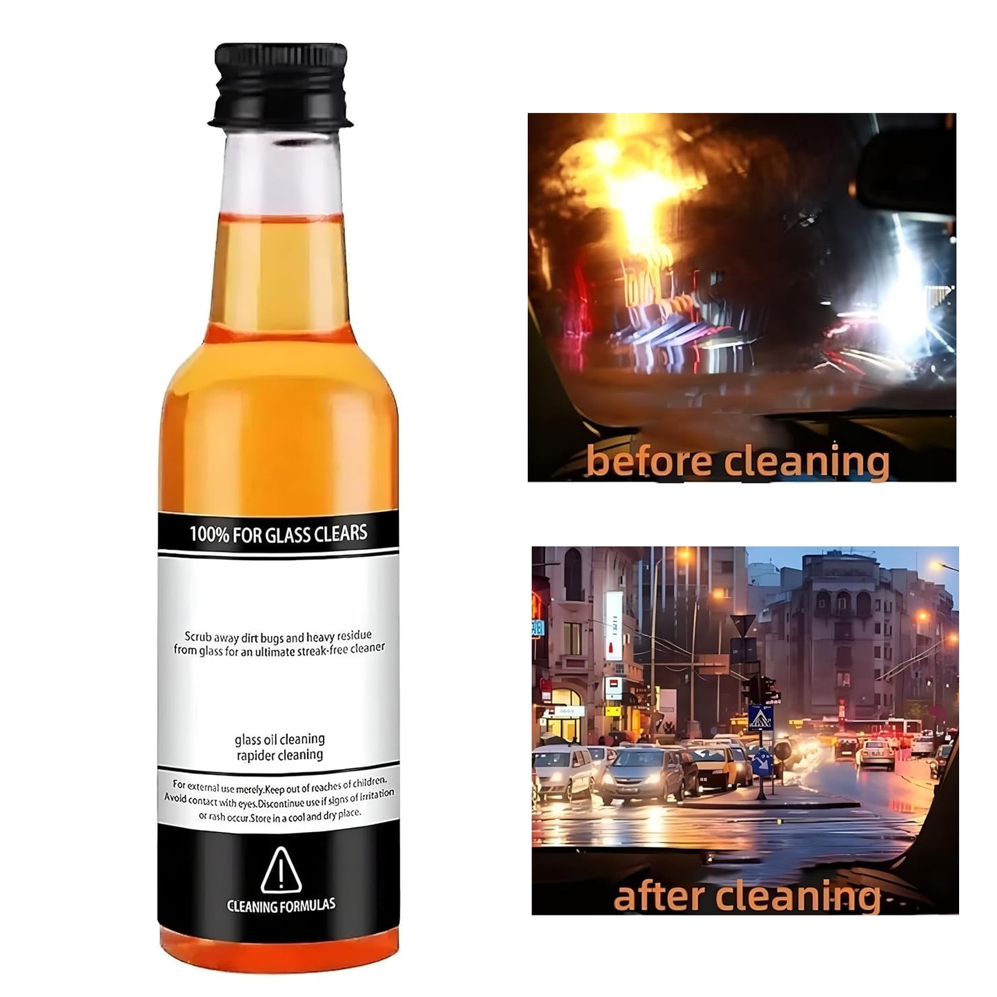 CAR GLASS OIL CLEANER