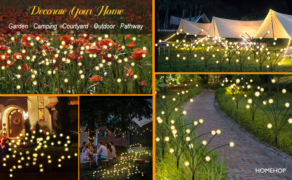 SOLAR GARDEN LIGHTS (2 PCS SET)