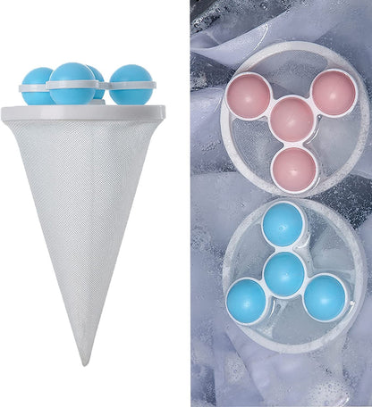 Washing Machine Floating Lint Mesh Bag Net Hair Filter Remover