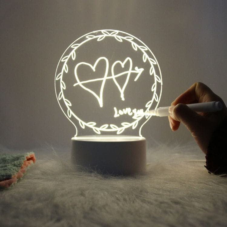 ACRYLIC MESSAGE BOARD ROUND