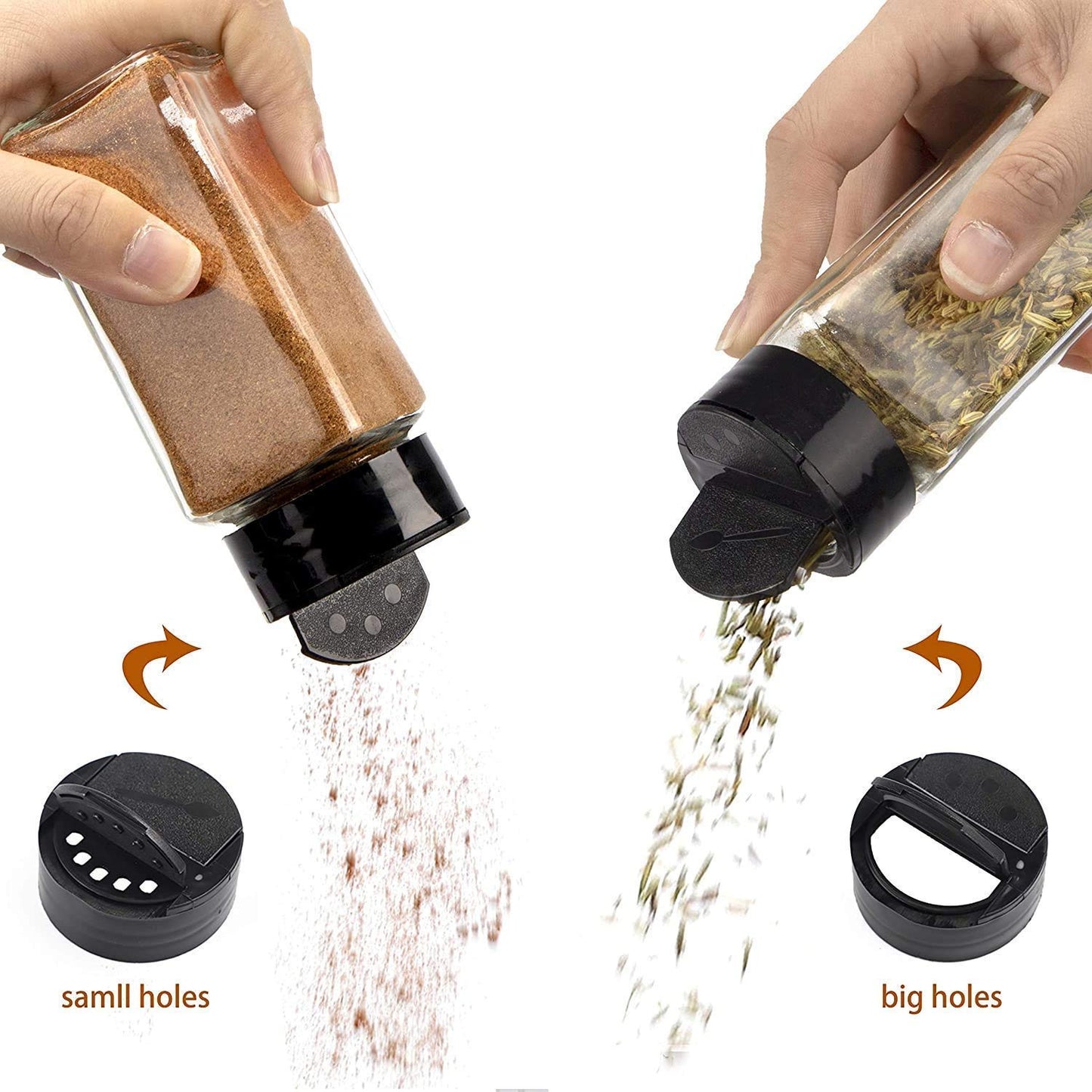 GLASS SPLITE JAR GLASS SPICE JAR