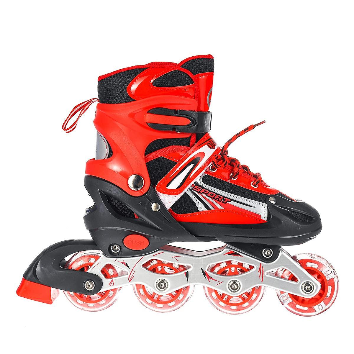 Skating Shoes Inline Skates Light Up Wheels LED Flashing Roller Skates