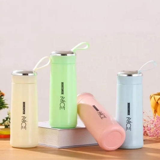 Vaccum Flask Glass Water Bottle/Hot and Cold Thermoware Mini Water Bottle for School/College/Office (400ml)