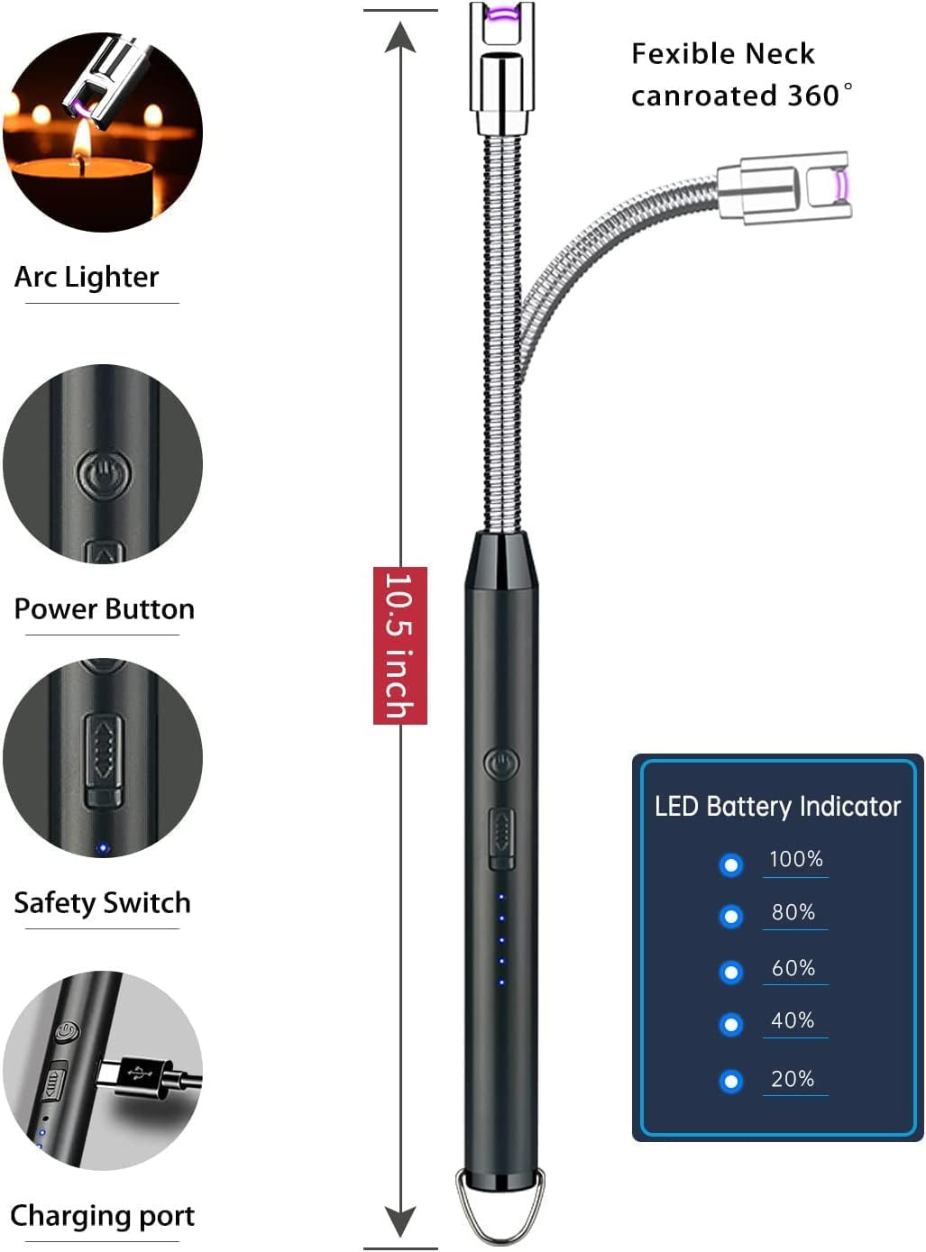 USB GAS LIGHTER WITH CABLE