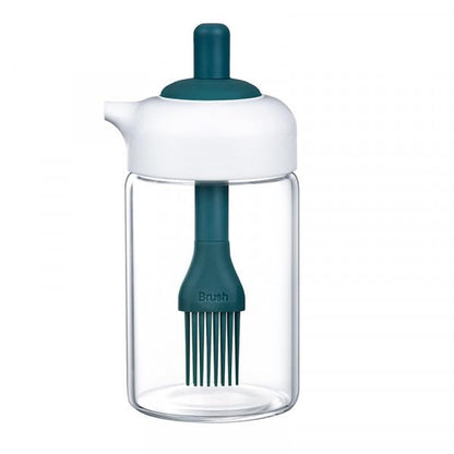 HOMEGURU 2 IN 1 OIL DISPENSER JAR WITH OIL BRUSH