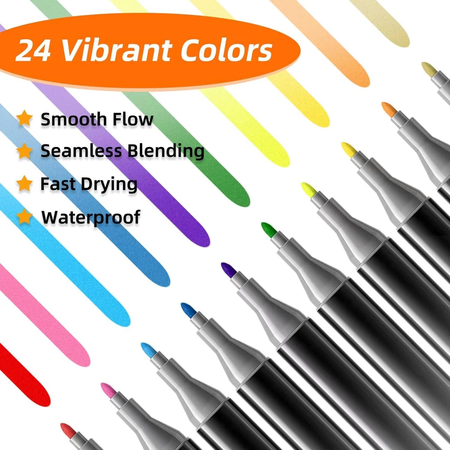 24 PCS COLOR MARKER PEN