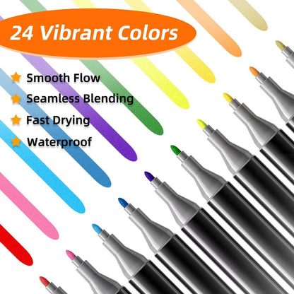 24 PCS COLOR MARKER PEN
