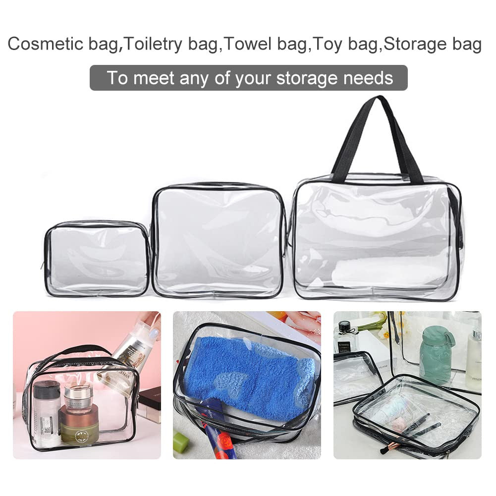 Transparent 3 pcs Wash Bag