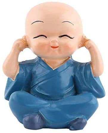 4 Pcs Buddha Monk Statue