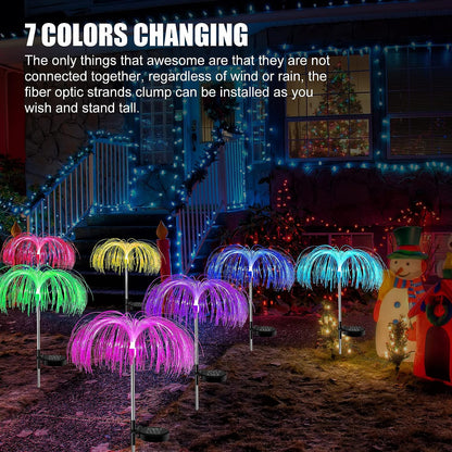 FOUNTAIN SOLAR LAWN LAMP (2 PCS SET) garden light