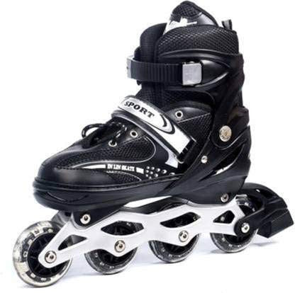 Skating Shoes Inline Skates Light Up Wheels LED Flashing Roller Skates