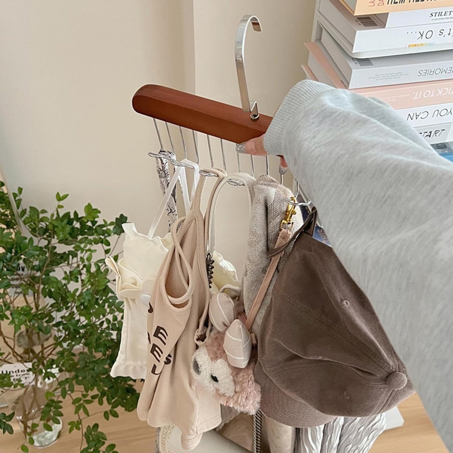 Wooden Tie and Belt Hanger