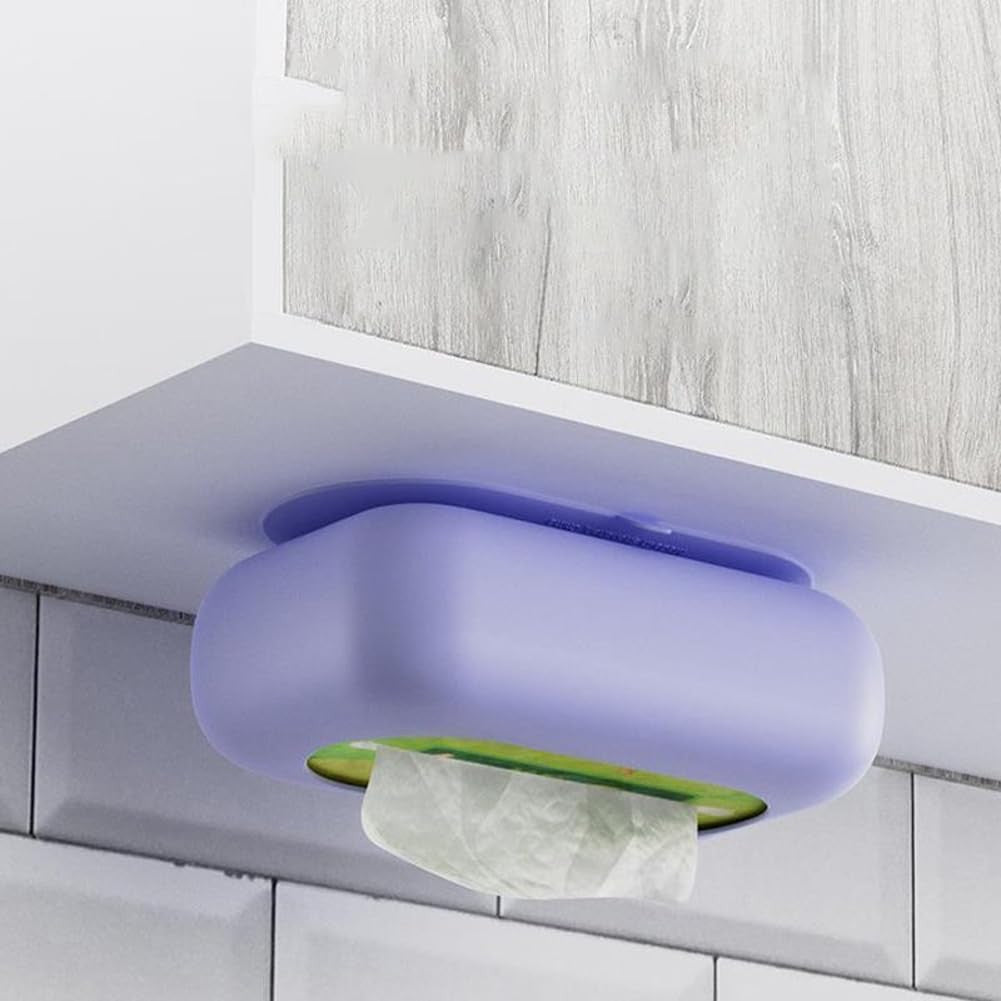 Silicone Suction Cup Tissue Box, Wet Wipes Portable Tissue Holder
