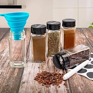 GLASS SPLITE JAR GLASS SPICE JAR