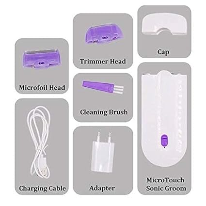 Hair Remover With Adaptor Finishing Touch