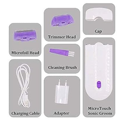 Hair Remover With Adaptor Finishing Touch