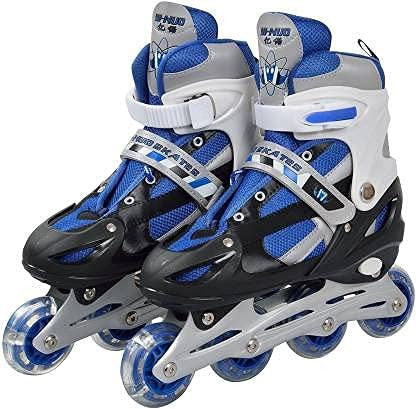 Skating Shoes Inline Skates Light Up Wheels LED Flashing Roller Skates