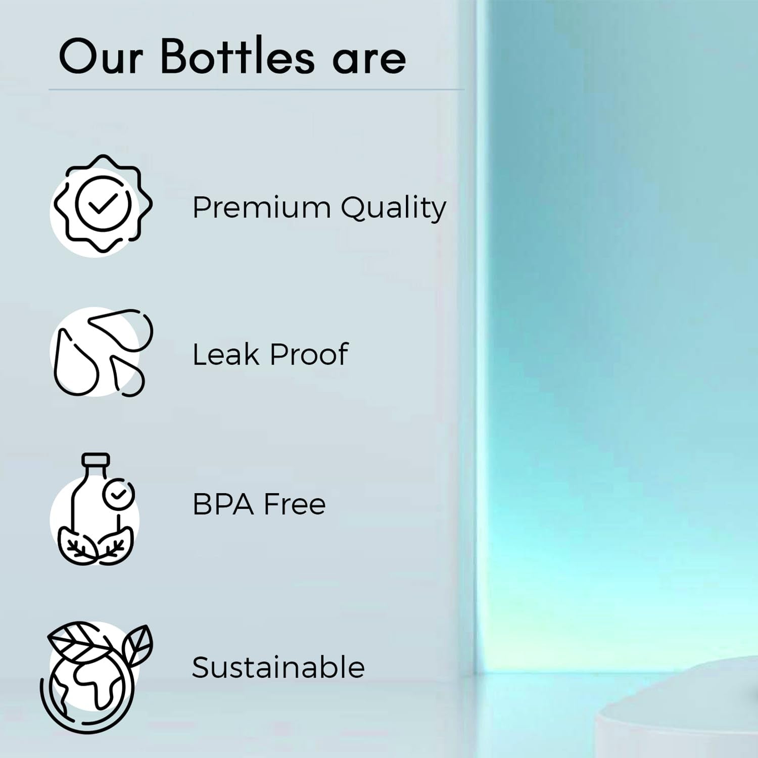 Vaccum Flask Glass Water Bottle/Hot and Cold Thermoware Mini Water Bottle (400ml)
