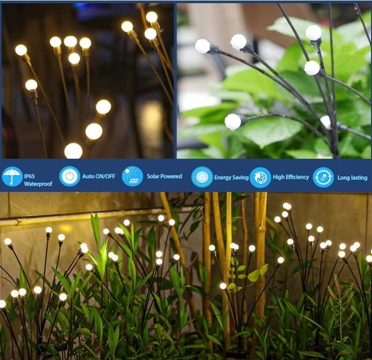 SOLAR GARDEN LIGHTS (2 PCS SET)
