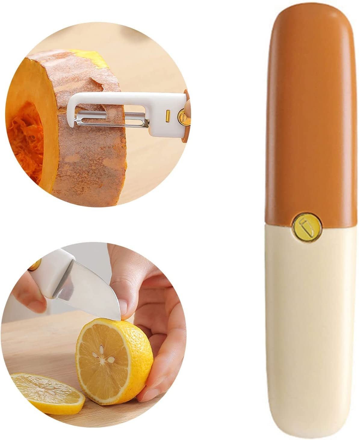 2 in 1 Multifunctional Stainless Steel Fruit Knife Peeler
